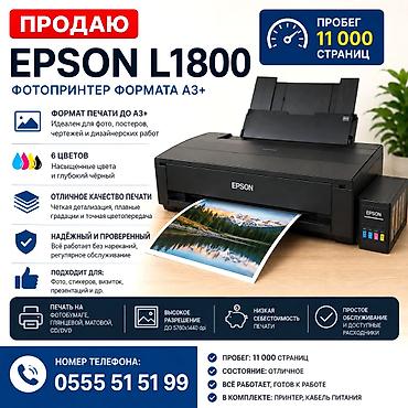 Принтеры: Продаю Epson L1800 A3+ Продаю Epson L1800 — отличный фотопринтер — 1