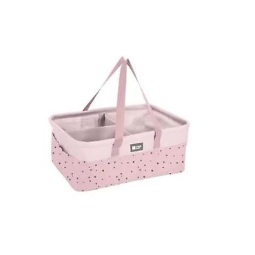 step deka cena: KIKKA BOO korpa organizator za pelene “Bear with Me” – pink (šifra — 2