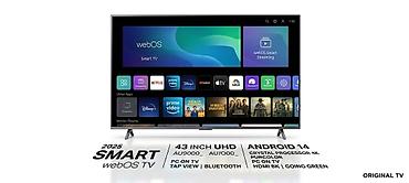Смарт‑телевизор 43" UHD 2025 Ключевые особенности: - Экосистема webOS