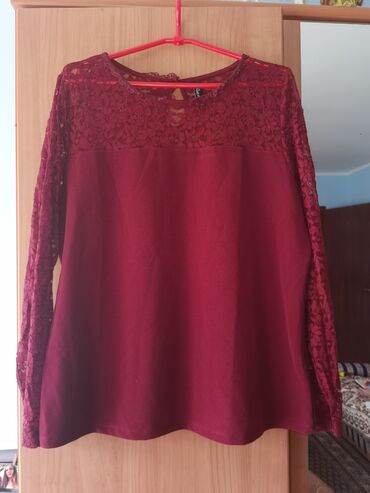 pull and bear šuškavac: XL (EU 42), Spandex, Single-colored, color - Burgundy