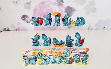 kinder oyuncaqlar: Kinder Surprise “Drolly Dinos” Tam Set (1993) – 10 Parça Kolleksiya — 1