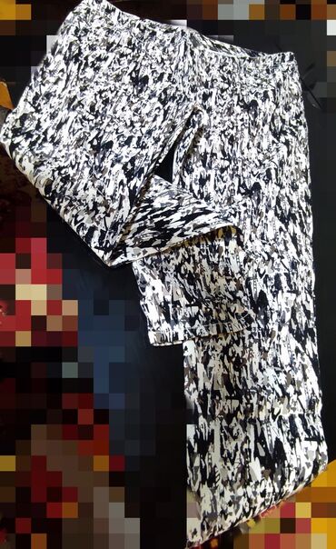 женские ажурные шарфы: Брюки 2XL (EU 44), цвет - Белый