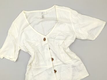 białe bluzki koszulowe eleganckie: Shirt, S (EU 36), condition - Very good