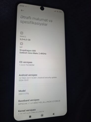 Xiaomi: Xiaomi Redmi Note 11, 128 GB, rəng - Qara, 
 Barmaq izi, İki sim kartlı