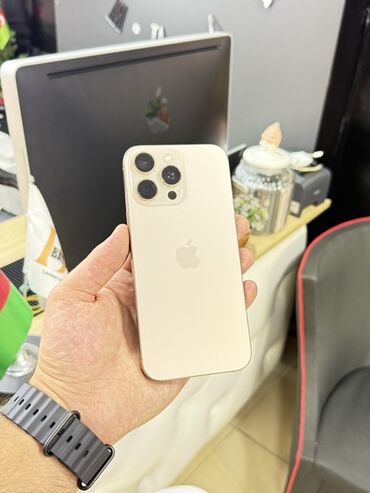 ikinci el ayfon 15 pro max: IPhone 16 Pro Max, 256 ГБ, Desert Titanium, Face ID