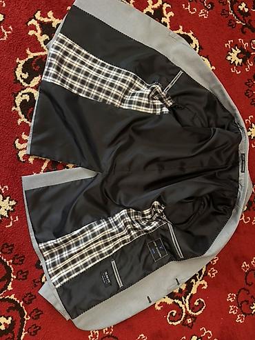 bagi salvar: Boz rəngli kişi pencəyi – Slim Fit - Kəsim: Slim Fit - Dizayn: Xırda — 3