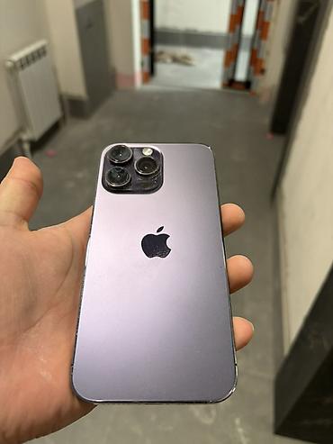 16pro max: IPhone 14 Pro Max, Б/у, 256 ГБ, Deep Purple, Защитное стекло, Чехол, Кабель, 100 % — 1