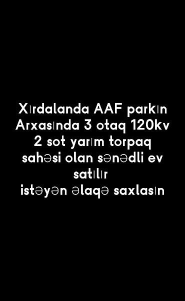 aaaf park evler: Xırdalanda, AAF parkının arxasında yerləşən sənədli fərdi yaşayış evi — 1