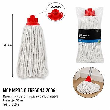 KMT Bela čipka za krpu 3283471 Praktična bela čipka (mop glava) za