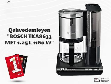 Qəhvədəmləyən "BOSCH TKA8633 MET 1.25 L 1160 W" ✅ Brend: Bosch ✅ — 1