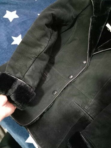only kožna jakna: M (EU 38), With lining, color - Black