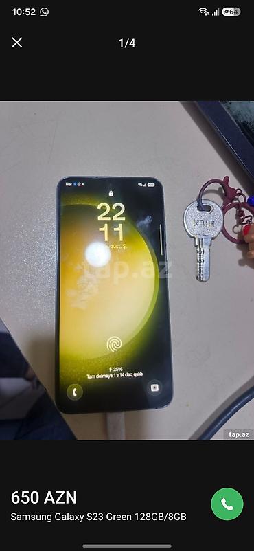 Техника и электроника: Samsung Galaxy S23, 128 ГБ, цвет - Зеленый — 1