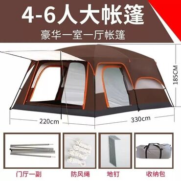 семейный басейн: Продается новая палатка для кемпинга. Размеры: 2,2 м x 3,3 м x 1,85 м