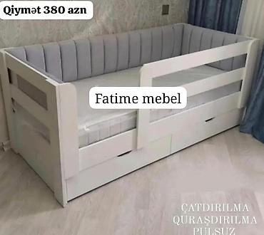 saat divar: Uşaq üçün təhlükəsiz çarpayı - Rəng: ağ korpus, boz yumşaq başlıq və — 1