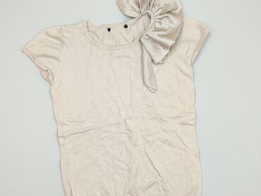 beżowa bluzki krótki rękaw: Блуза жіноча, S, стан - Хороший