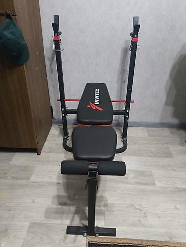 Скамьи для жима: 💪 Продам комплект для тренировок дома — скамья + гриф + 70 кг блинов — 5