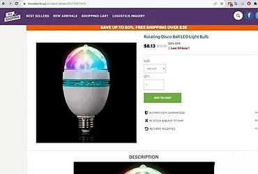 Sijalice: DENVER LBP-317 LED Disco Bulb - LED disko sijalica sa rotirajućim — 4