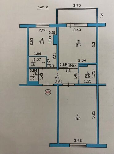 Продажа квартир: 2 комнаты, 50 м², 105 серия, 5 этаж