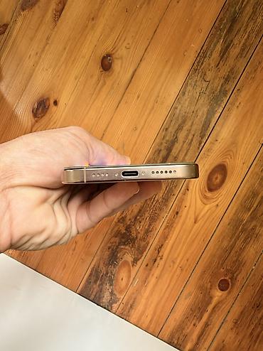 iphone iphone xr: IPhone 16 Pro Max, 256 GB, Desert Titanium, Zəmanət, Barmaq izi, Simsiz şarj — 5