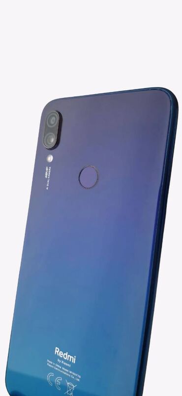 Xiaomi: Xiaomi Redmi Note 7, 64 GB, rəng - Göy, 
 Sensor, Barmaq izi, İki sim kartlı