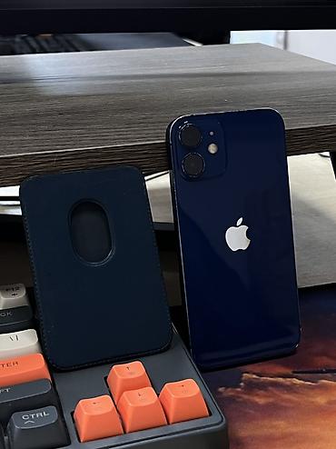 айфон 12mini: IPhone 12 mini, Б/у, 64 ГБ, Синий, Коробка, 75 % — 3