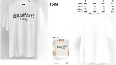 Majice: Men's T-shirt Balmain, bоја - Bela — 9