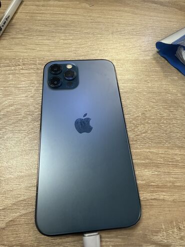 Apple iPhone: IPhone 12 Pro, 128 GB, Pacific Blue, Barmaq izi, Simsiz şarj, Face ID