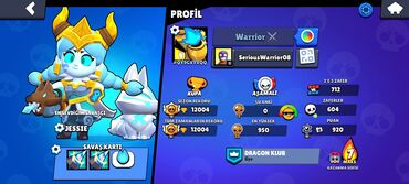 vətən kompüter: Brawl Stars oyununda 41/93 döyüşçüsü olan, 12004 kuboklu və bir çox