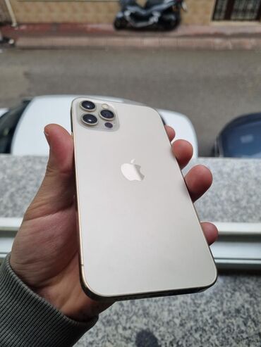 Apple iPhone: IPhone 12 Pro, 128 GB, Qızılı, Simsiz şarj, Face ID