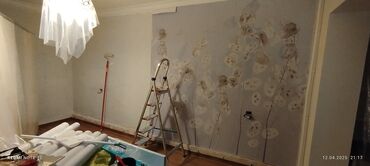 Malyar işləri: Divar kağızı çəkmə xidməti, otaqlarınıza yeni və estetik görünüş — 2