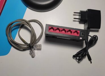 сетевую карту: Коммутатор 5 портовый Mercusys MS105G (5UTP 1000Mbps), 10/100/1000