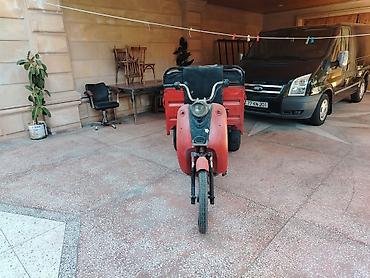 3 tekerlekli motor: Yükdaşıma üçün üçtəkərli motosiklet (kargo skuter) - Gövdə: metal — 1