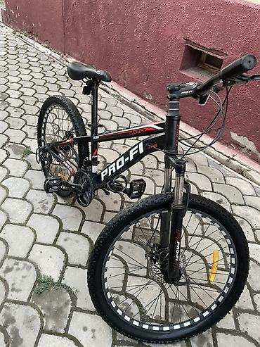 колонна: Горный велосипед PRO-FI Sport - Рама: стальная, двухподвес (задний — 1