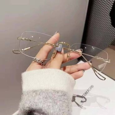 Digər: Очки для чтения +4 новые (в упаковке) прозрачные (серебристого цвета) — 3