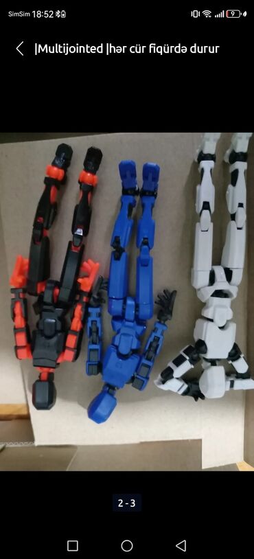 vector robot qiymeti: Multi jointed action figures, hərəkətli figürlər satılır hər cür rəng