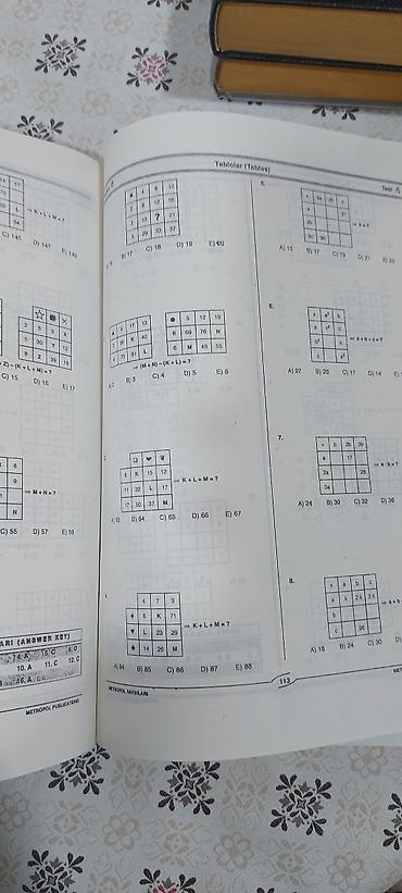 Tədris ədəbiyyatı: Məntiq və IQ hazırlığı üçün 2 kitablıq dəst 1) IQ Soru Bankası – YÖS — 5