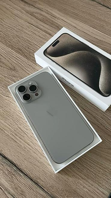 iphone xc: IPhone 15 Pro Max, Б/у, 256 ГБ, Natural Titanium, Коробка, 79 % — 1