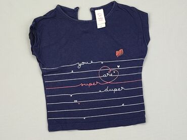 bluzki koszulowe w panterkę: Koszulka, C&A, 6-9 m, stan - Dobry