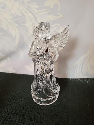 Figure: Kristalni nov andjeo 1980/90godina. Figura andjela sa trubom,olovni — 2
