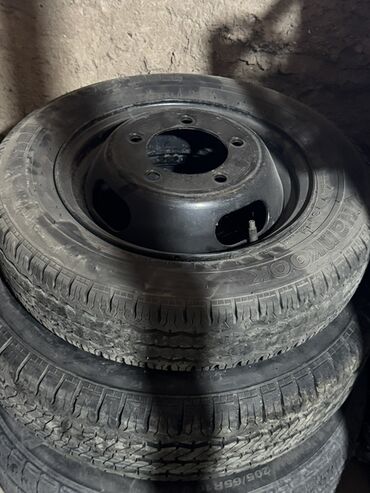 колесо на тачку: Дөңгөлөктөр монтажда 205 / 65 / R 15, All-season, Комплект, Жеңил унаалар, Темир, тешиктери - 5