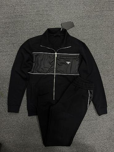 Эркектердин спорттук костюму, L, XL, 2XL, Prada, Жаңы, түсү - Кара, Өзү алып кетүү