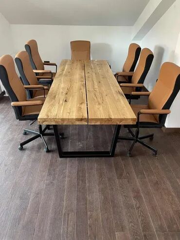 Stolovi: Kancelarijski stolovi Konferencijski sto od hrasta rustik masiv — 4