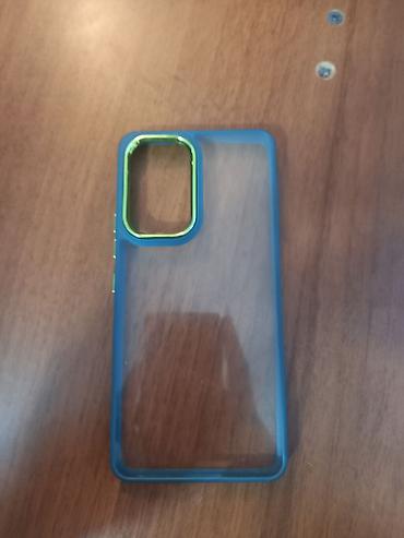 Şəffaf arxa səthli, mavi çərçivəli smartfon qabı. Samsung A53 Case lalafo.az -da Şəffaf arxa səthli, mavi çərçivəli smartfon qabı. Samsung A53 Case