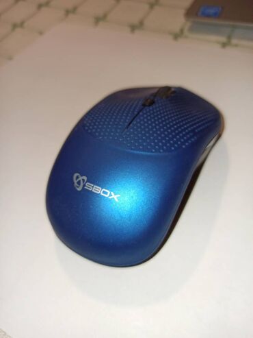 Računari, laptopovi i tableti: SBox MIs Wireless mouse WM-106 Mis je potpuno ispravan, lepe plave