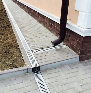 Водоотводные лотки: Водоотводный лоток, Тротуарный, Круглообразный, Новый — 9