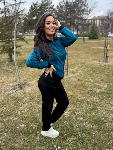 Gornji i donji deo: Nove pamučne komplet trenerke dostupne M do 6XL-sa ranflom ili bez — 4