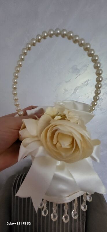 Toy aksesuarları: Toy aksesuarlari. şamdan guzgu gelin cantasi gul ve yelpik. ideal — 9