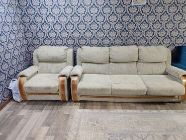 продам кухонный уголок: Ашкана үчүн жумшак бурчек, түсү - Саргыч боз