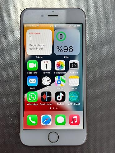 IPhone 6s, 32 GB, Rose Gold, Barmaq izi