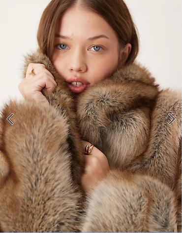asos: Искусственная шуба ASOS (Оригинал, London) ✨ Стильная искусственная — 4